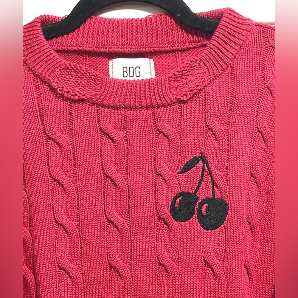 BDG Urban Outfitters Emmett Cable Knit Asymmetric Pullover Sweater Size Medium - Picture 7 of 12